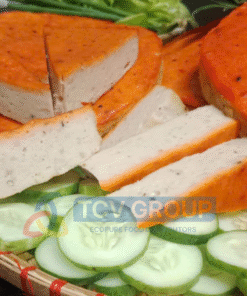 Chả cua ngon ăn kèm rau củ