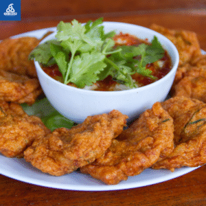 món ngon cùng chả cá chiên