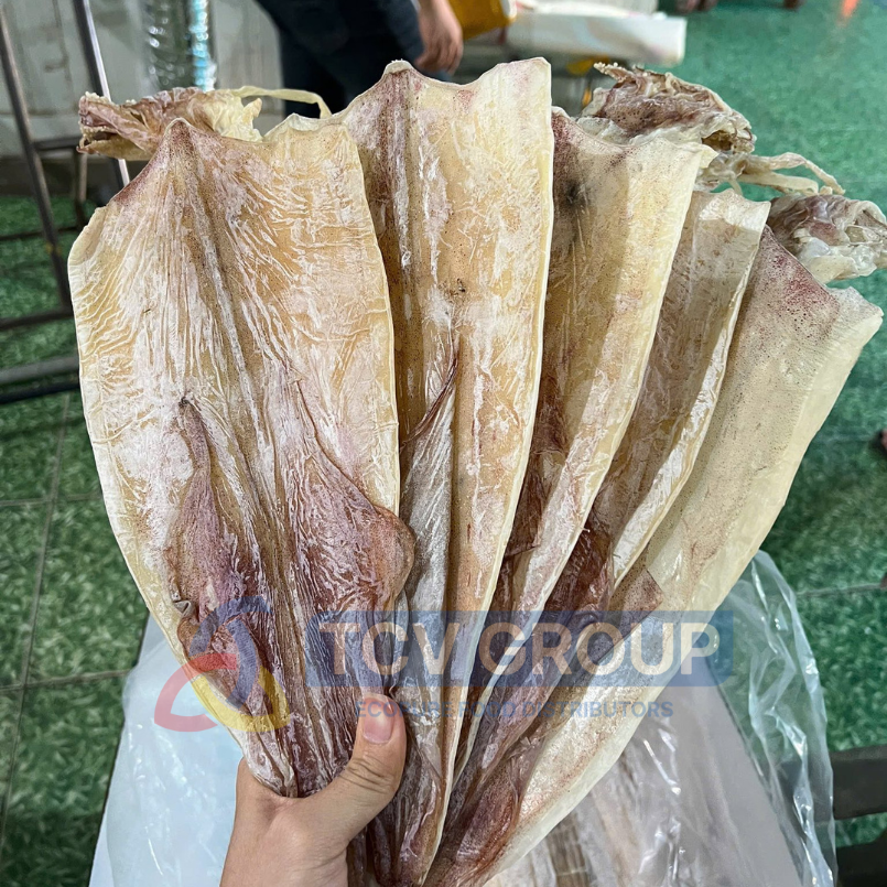 Mực khô size 8-10 con dày mình màu vàng đẹp
