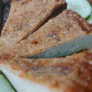 cận cảnh miếng chả cá chiên