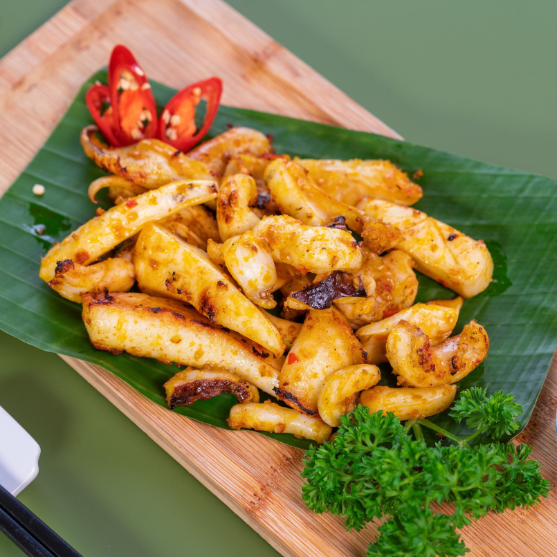 mực ống nướng muối ớt