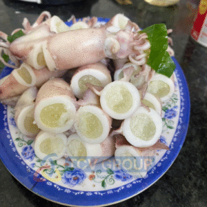 Mực trứng size trung hấp sẵn